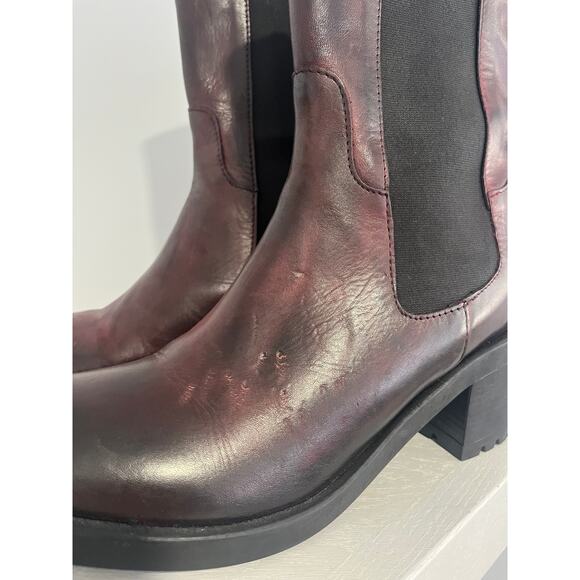 Emanuele Crasto Leather Chunky Boot 40 Rugged Moto - Picture 7 of 10